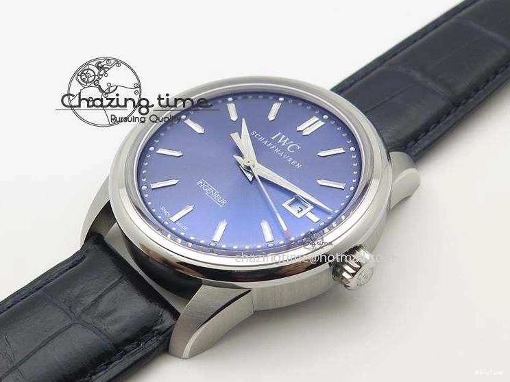 MIROTIME 0210 Thermal Ingeniuer St.Laurens SS Blue Dial MKF 1:1 V2 Best Edition On Black Leather Strap A 7353